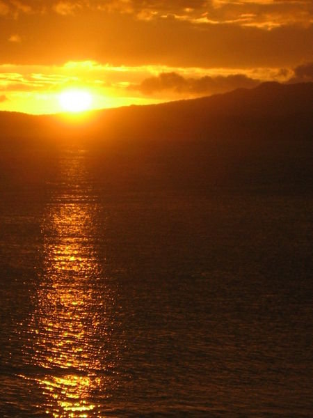 Waiheke Island sunset. 