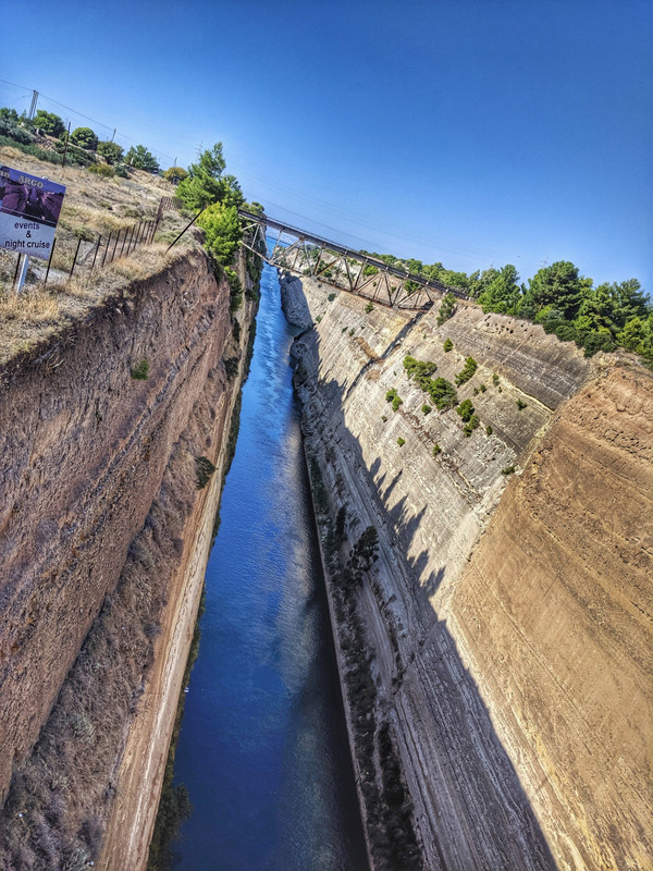 First stop: The Corinth Canal
