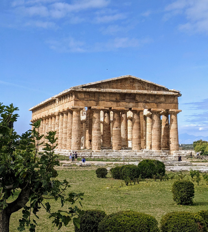 Very well preserved temple at the ancient Greek settlement of Paestum.