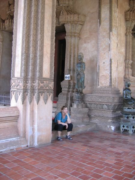 tired out at the Wat