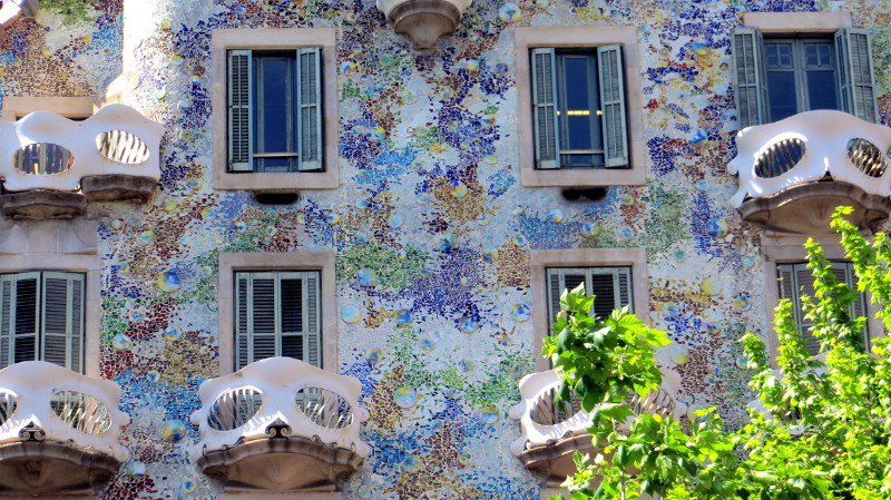 Detail of Gaudi's Casa Batllo
