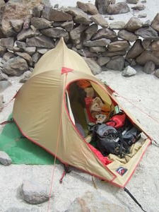 Mein Zelt im Basislager