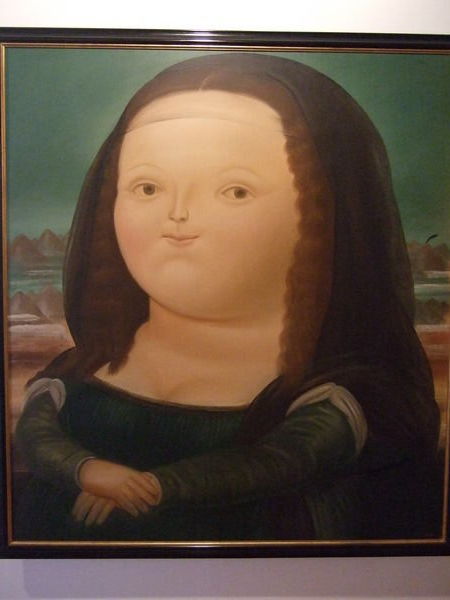 Mona Lisa von Botero gemalt