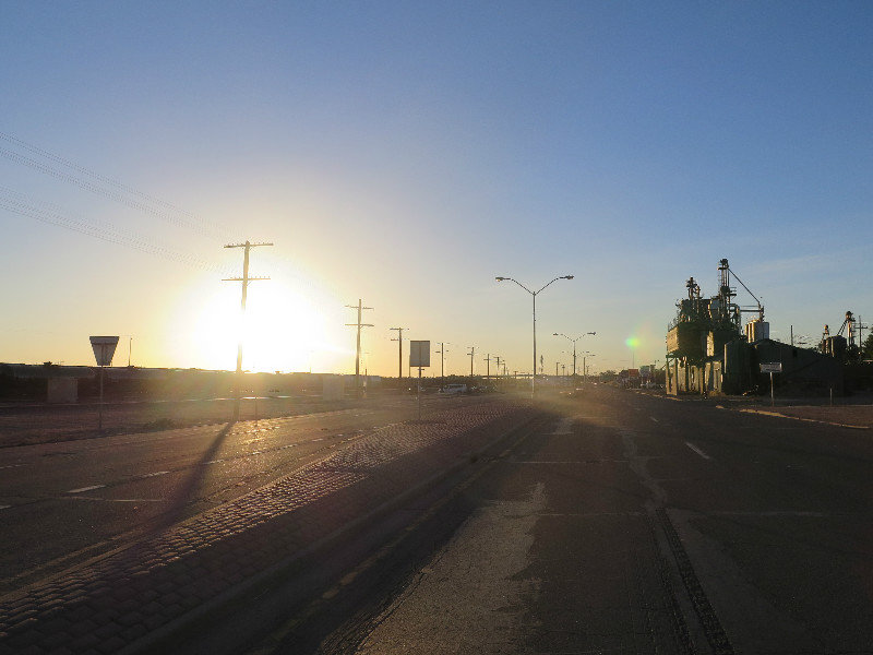 Abfahrt in La Junta am frühen Morgen