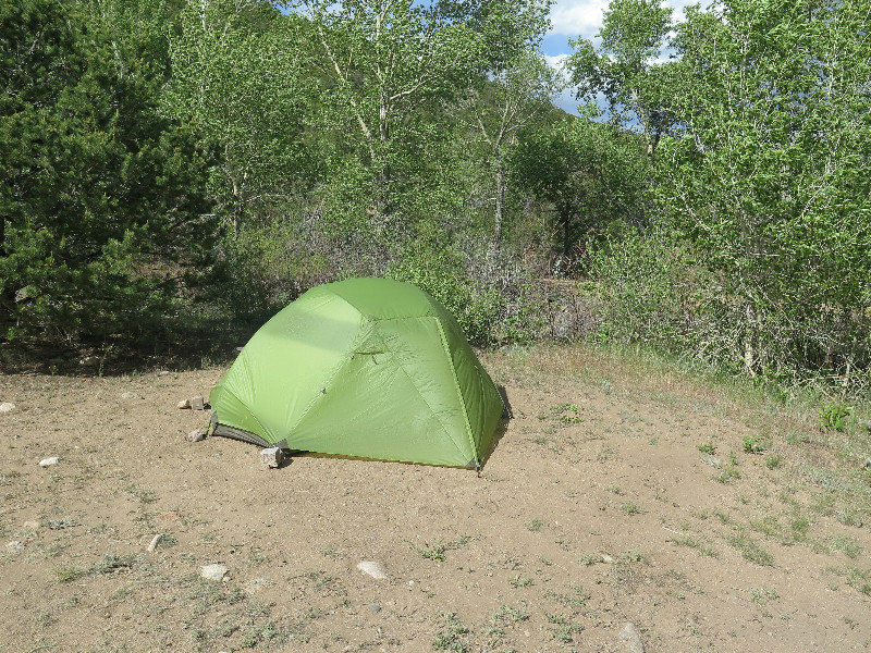 Das Zelt steht