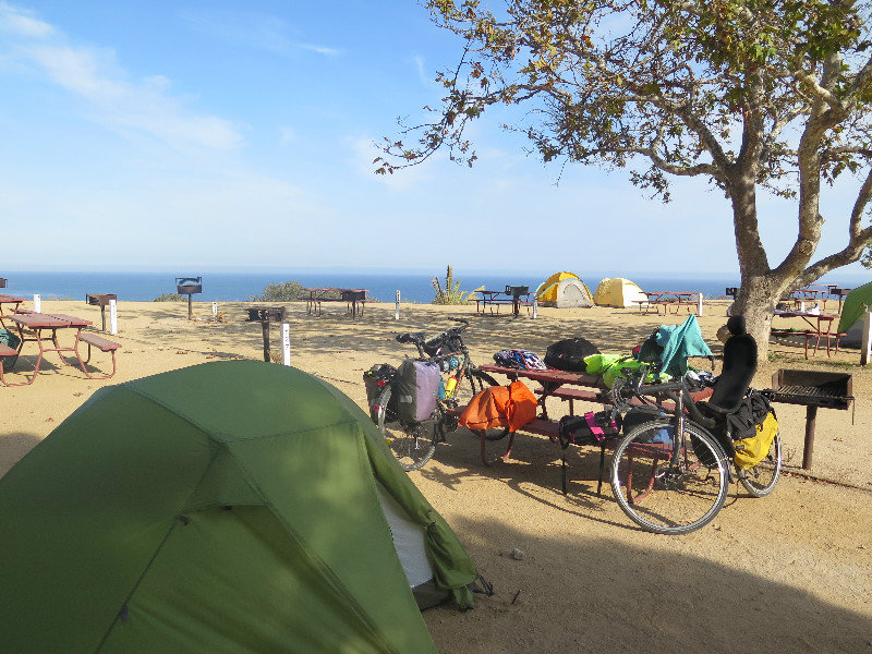 Unser Campingplatz in Malibu-Beach
