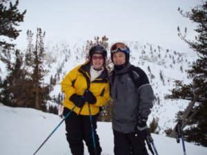 Skiing with Ann