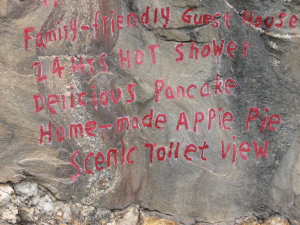 Important info: apple pie and scenic toilet views