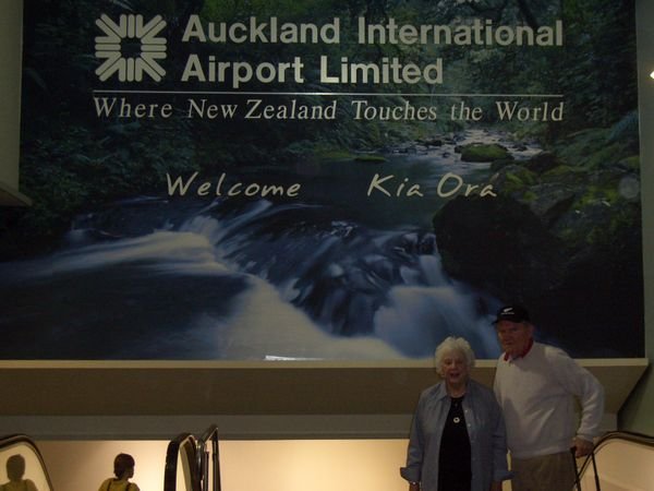 Arrival in Auckland 