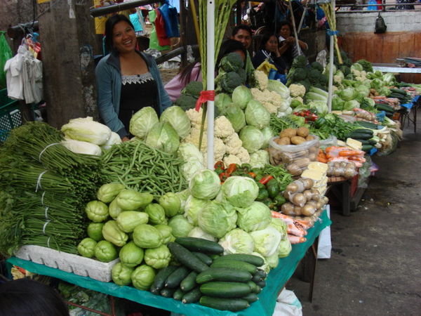 Many more varieties of veggies grow in the cool climate of Baguio