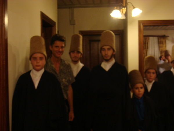William with young Sufis in Bursa