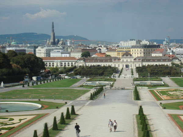 A view toward the sprawling Vienna