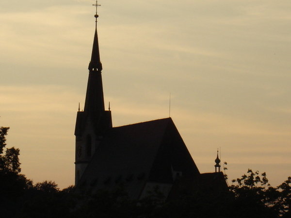Silouette of the largest church 