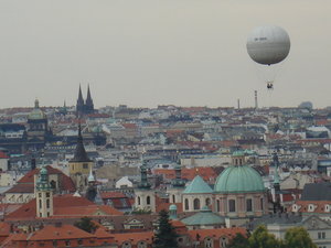 Balloon over Prague