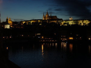 Prague Castle reflecting on the river