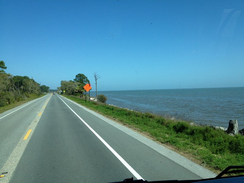 Driving Along The Gulf Coast