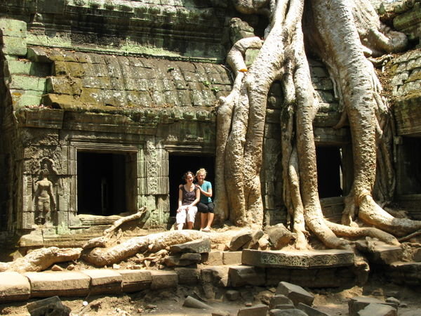 Angkor Temples - me and rachel