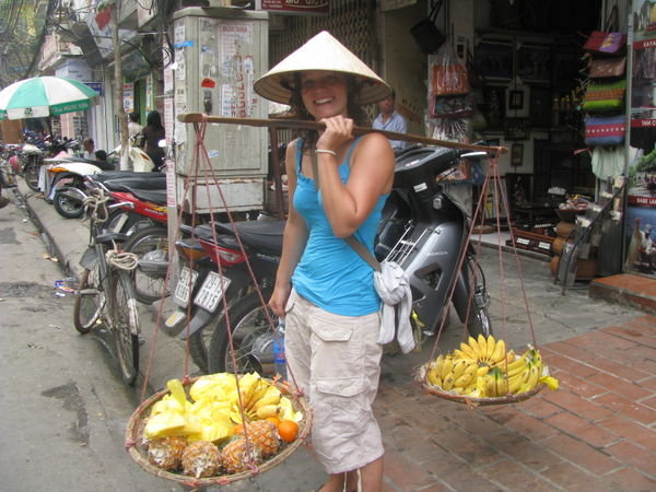 Me all kitted out in Hanoi :)