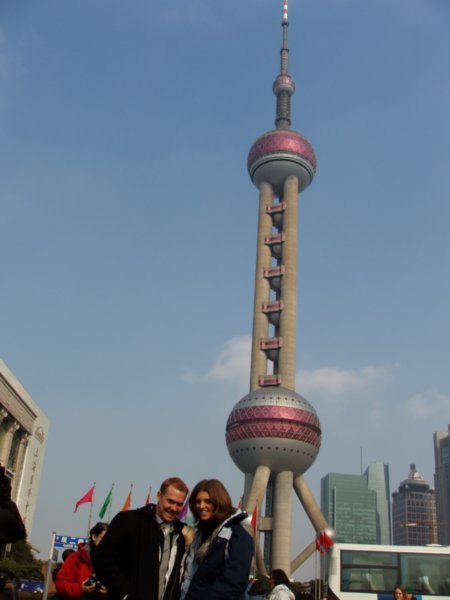 TV tower... quite possibly the ugliest building in Shanghai