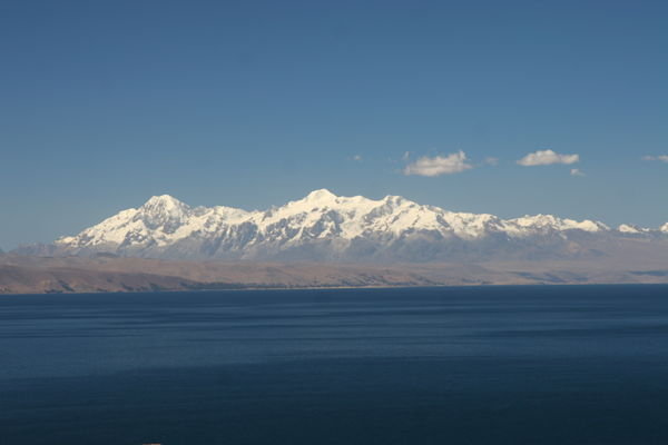 The Andes from across the lake