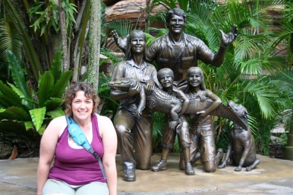 Trish and Steve Irwin and Family
