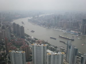 View from the hotel in Shanghai