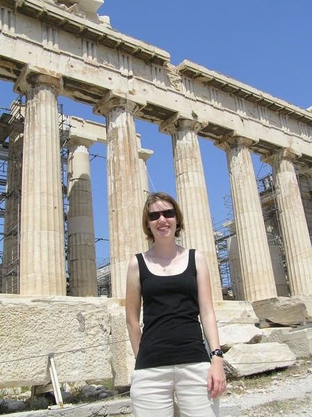 Michelle at the Acropolis