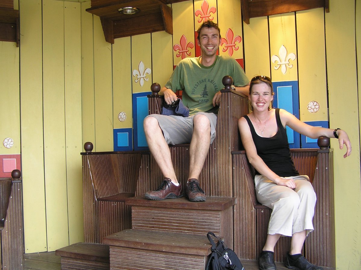 King and Queen on the royal throne