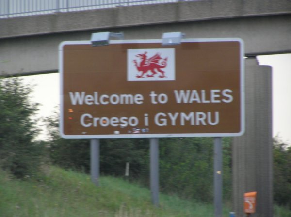 Arriving into Wales