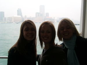 Jade, Bec & Gemma on star ferry