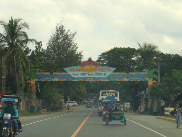 olongapo city welcome sign