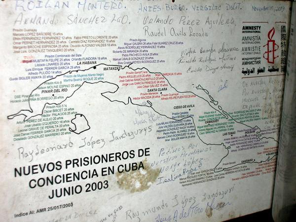 "New Prisoners of Conscience in Cuba"