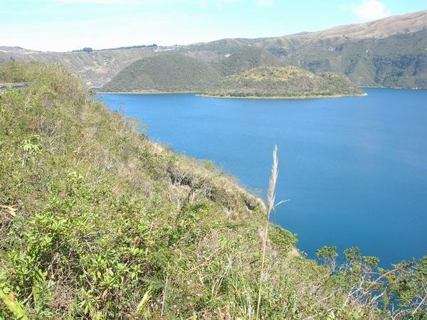 Cuicocha lake and its islands