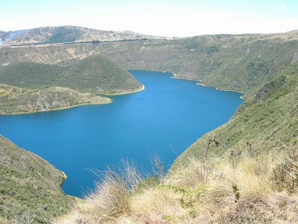 Cuicocha lake and its islands