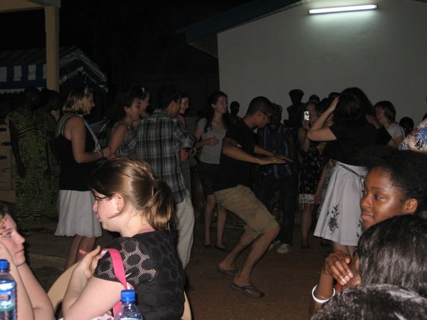 Everyone was pulled out on the dance floor so show off their moves