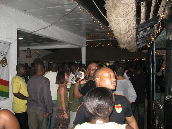the Chez Afric dance floor was packed