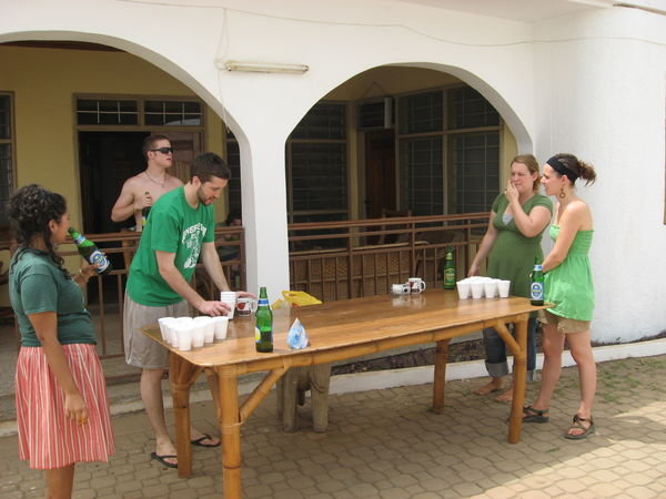 yes, we definitely played beer pong that day!