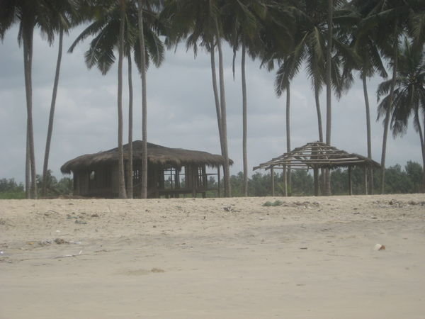 huts on the beach