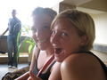 Lizzy and I getting psyched for the canopy walk