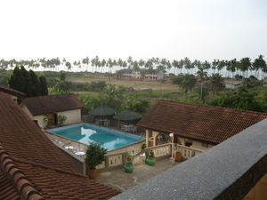 our view from our hotel room in Cape Coast