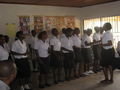 the choir at Today's Choices singing their beautiful hearts out