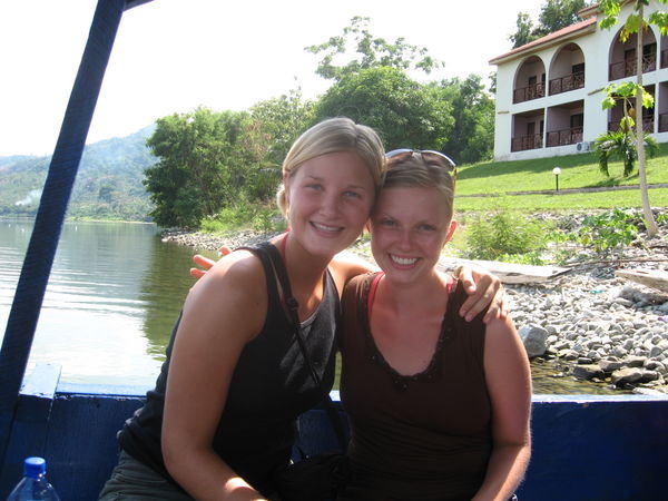 Skylar and I on our boat-ride
