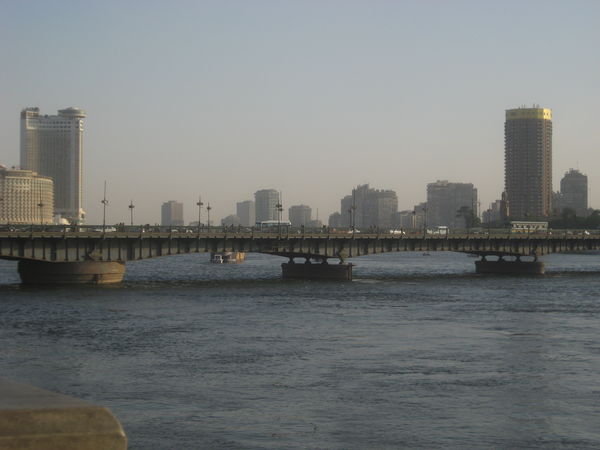 a bridge over the river