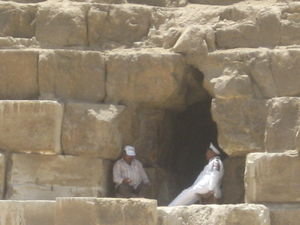 the entrance to the pyramid