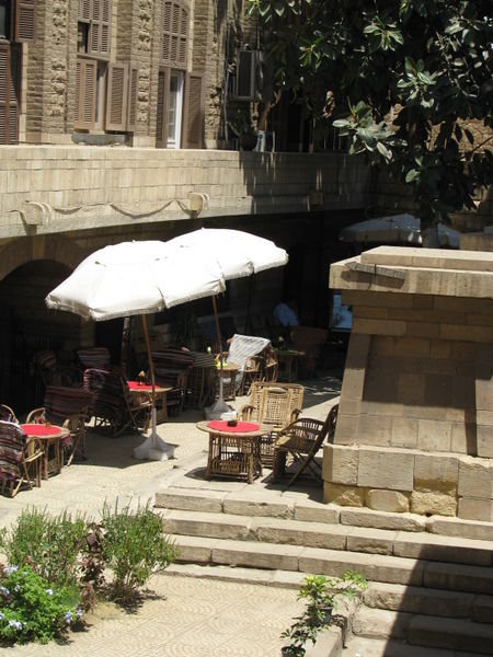 a cafe near the church