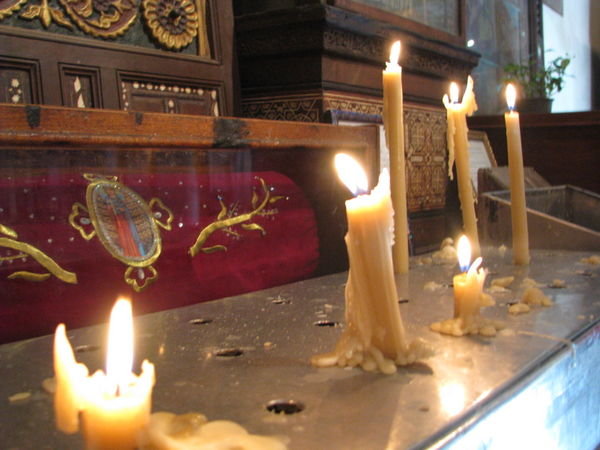 candles in the Hanging Church