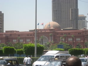 outside the Egyptian Antiquities Museum