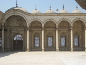 the courtyard in the mosque of Muhammad Ali