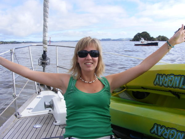 Me on the sailing boat