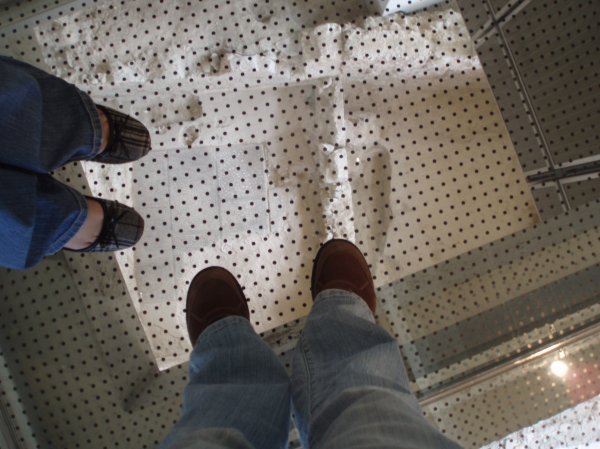 The floor at the Acropolis Museum